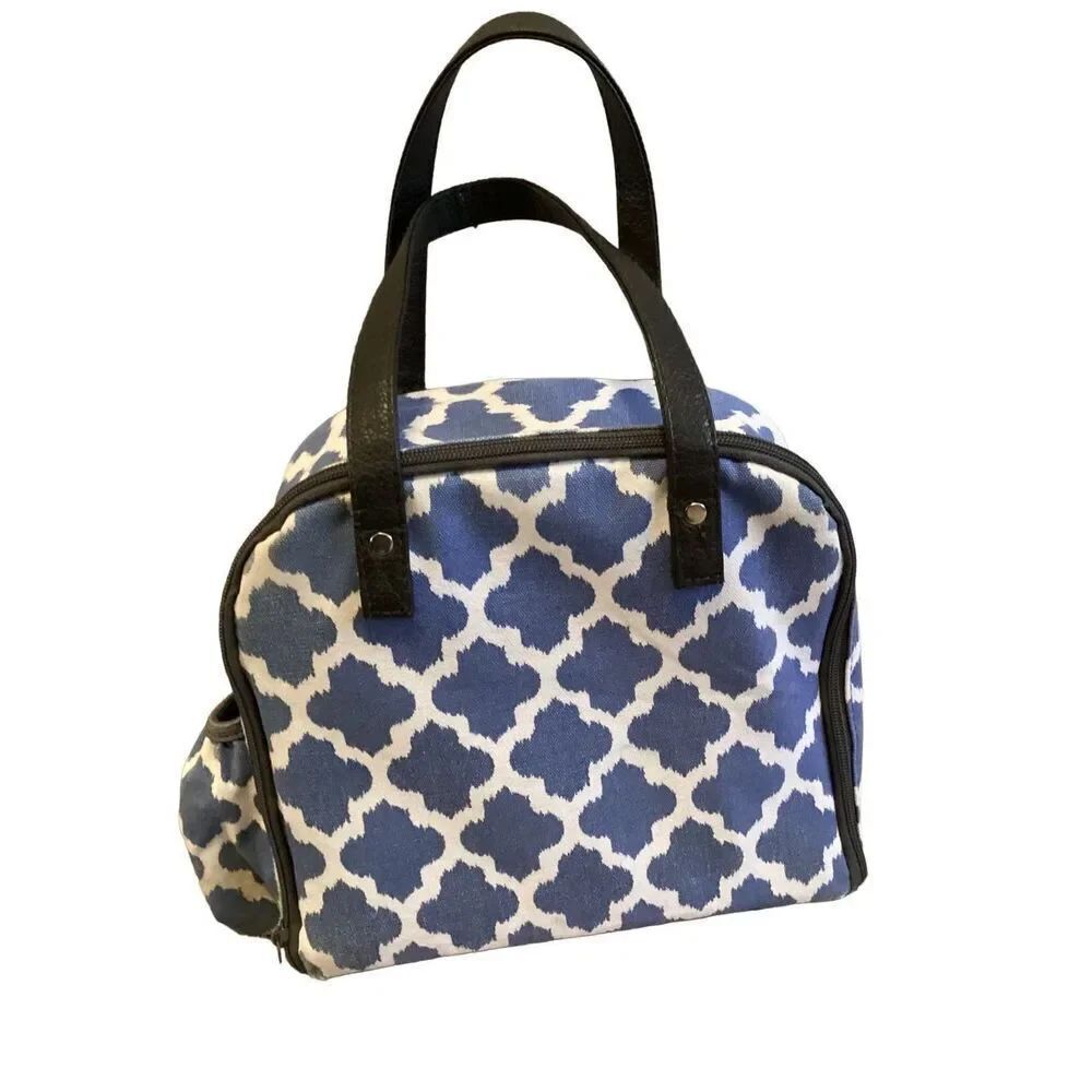 Fit & Fresh Lunch Bag Top Handle Preppy Colorful Outdoors Travel Picnic Beach - Picture 1 of 13